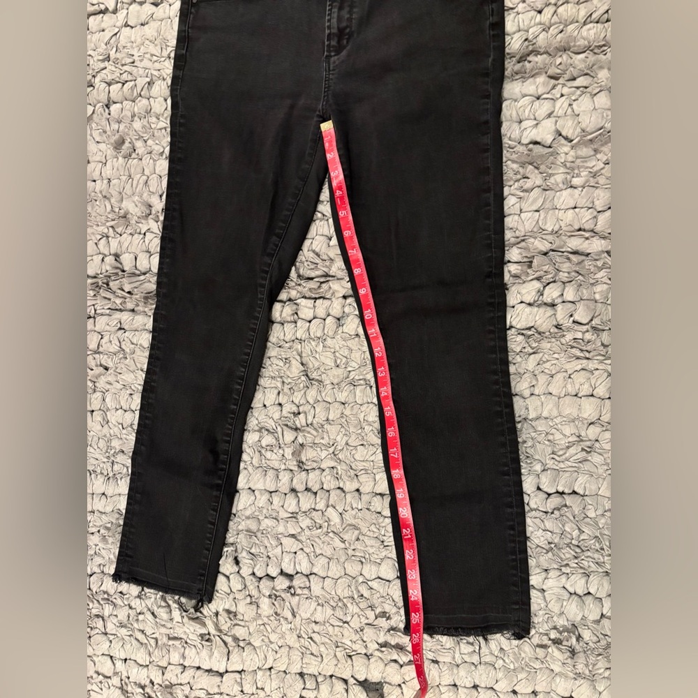 Articles Of Society Faded Black Skinny Jeans with Raw Hem - Picture 9 of 9